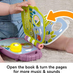 Fisher-Price Baby Toy Purple Monkey Musical Storybook with Lights & Sounds for Infants & Toddlers Ages 6+ Months