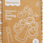 Fisher-Price Wood Montessori Toy Sorting Tree, American Montessori Society Seal of Excellence, Wooden Learning Activity Puzzle & Expert Play Tips for Preschool Kids Ages 3+ Years (Amazon Exclusive)