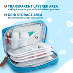 First Aid Kit for Kids - 140 Pieces, Small Travel for Car, Home, Outdoors, Sports, Camping, Backpacking, Mini First Aid Kit Includes Customized Band-Aids, Bandages