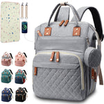 Diaper Bag Backpack Baby Bag, Baby Girl Boy Diaper Bag for Dad Mom with Pad, 16 Pockets, Pacifier Case, Large Diaper Bags Unisex for Travel (Colorful)