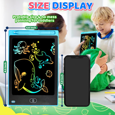 4 Pack LCD Writing Tablet for Kids, Travel Toys for Toddlers 8.5 Inch Doodle Writing Board Drawing Pad,Classroom Quiet Preschool Activities Educational Toy Gift for Toddler Boy Age 3 4 5 6