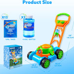 SLOOSH Bubble Lawn Mower Toddler Toys - Kids Bubble Machine Summer Outdoor Push Toy Games, Backyard Garden Outside Play Toddlers Preschool Boys Girls Birthday Gifts (Blue)