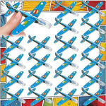 Skylety 50 Pcs Comics Foam Gliders Airplane Toys for Kids, Foam Paper Airplane, Comics Birthday Party Favors Goodie Bag Stuffers Outdoor Flying Toys Bulk Prizes for Kids Classroom