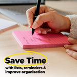 Post-it Super Sticky Notes, 24 Sticky Note Pads, 3 x 3 in., School Supplies, Office Products, 2X the Sticking Power, Supernova Neons Collection