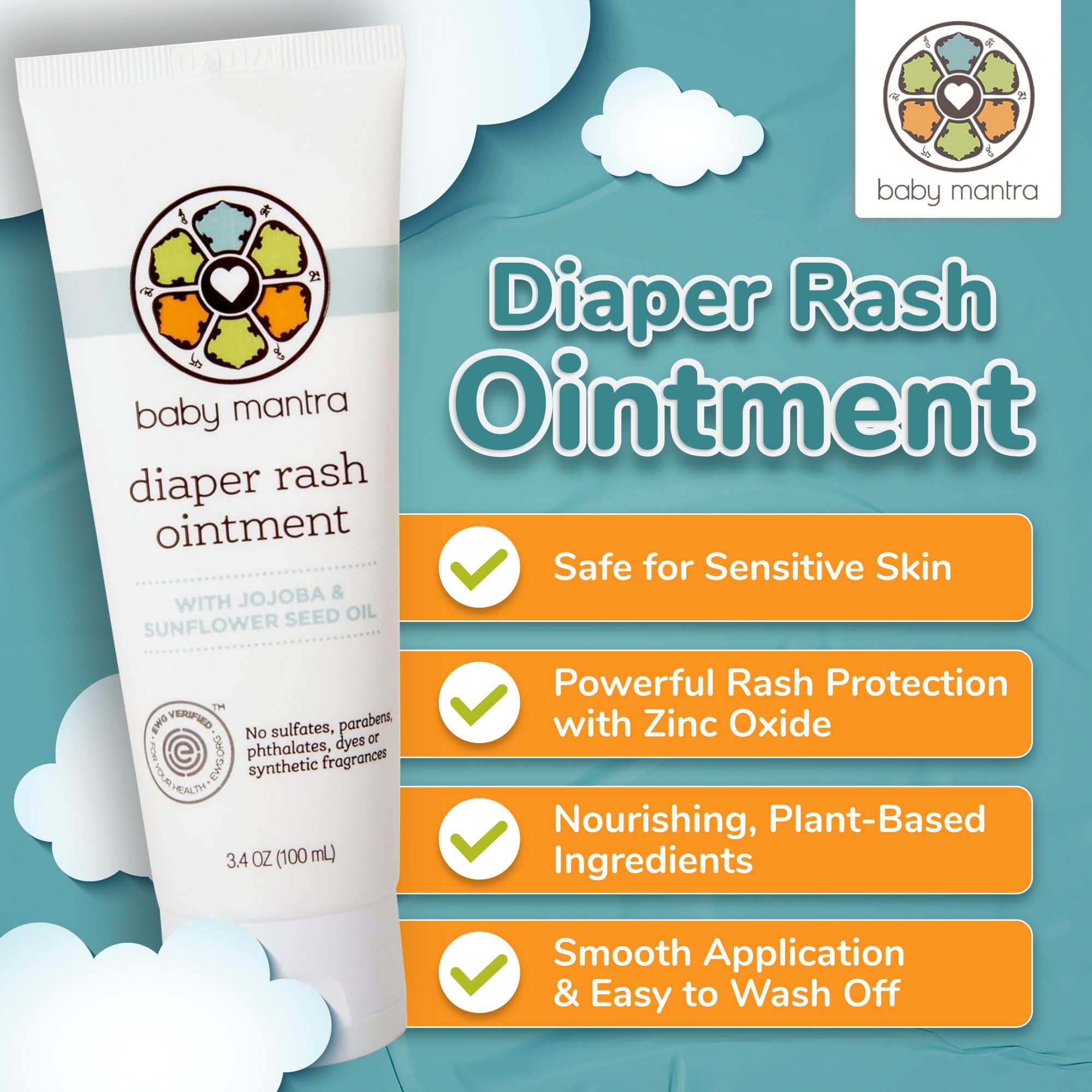 Baby Mathra Baby Mantra Diaper Rash Ointment - EWG Verified - Baby Care - Baby ...