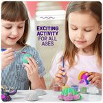 Dan&Darci Kids Sea Shell Painting Kit - Arts & Crafts for Kids - Gifts for Boys and Girls Ages 6-8, 8-12 - Craft Activities Kits - Creative Art Activity Gift Toys for Age 6 7 8 9 10 11 12 Year Old