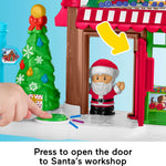 Fisher-Price Little People Toddler Toys Christmas Wonderland Gift Set with Santa Elf & Reindeer Figures for Ages 1+ Years