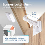 Benny Bradley's Invisible Baby Proofing Cabinet Latch Locks (20 Pack) - No Drilling or Tools Required for Installation, Works with Most Cabinets and Drawers, Works with Countertop Overhangs