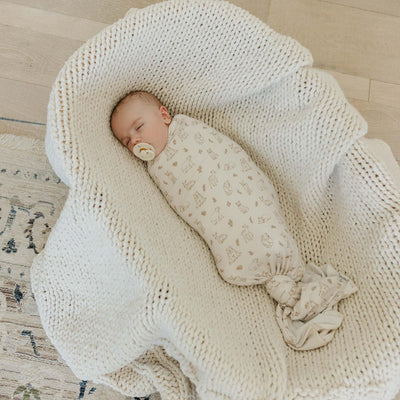 Copper Pearl Swaddle Blankets for Newborns | Soft Stretchy Receiving Blankets for Boys and Girls | Large 46 x 46 Inch Baby Blankets | Lightweight and Breathable Swaddles | Dylan