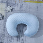 Baby Nursing Pillow Cover, Nursing Pillow Slipcovers for Breastfeeding Moms, Ultra-Soft Fit Standard Infant Nursing Pillows for Infant Newborn Baby Boy Girl (Blue)