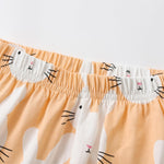 DDSOL Pajamas Baby Girls Long Sleeve Sleepwear Spring Winter Jammies Toddler Bunny Yellow Pjs Set 2T 3T