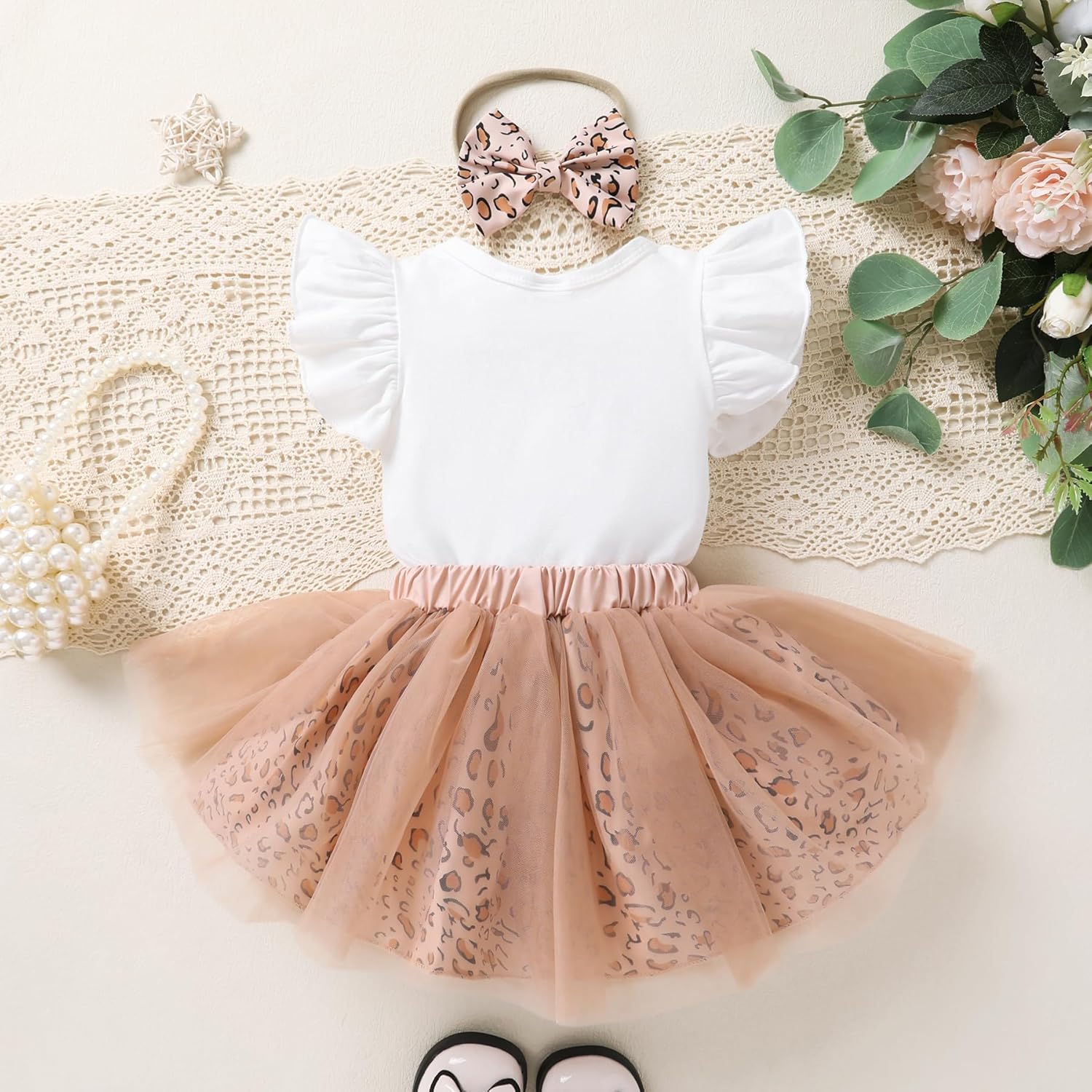 Newborn Baby Girls My 1st Birthday Dress Infant Shiny Printed Sequin Bowknot Tutu Princess Dress