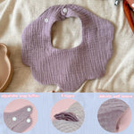 EllieHouse Baby Bibs for Girls Boys 10 Pack Muslin Drooling Teething Drool Teeth Bibs Muslin Cotton Absorbent Soft Bibs for Infant Toddler Essentials