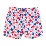 RUGGEDBUTTS Boys UPF50+ Sun Protection Novelty Swim Trunks - Star-Spangled, 3T
