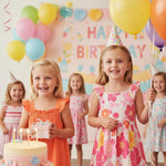 PATPAT Girls Dresses 3-Pack – Floral Orange Print, Stripe Dress & Bow Strap Sundress, Soft Cotton Outfits for School, Play & Vacations, 5–6 Years