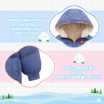 Vmterliya Baby Winter Coats, Outerwear for Toddler Kids Infants Boys Girls Light Puffer Warm Hooded Down Jacket for 2-7 Years (US, Age, 4 Years, 5 Years, Blue)