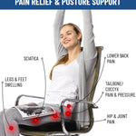 Everlasting Comfort Memory Foam Seat Cushions for Office Chairs - Sciatica & Tailbone Pain Relief Cushion - Car Seat & Office Chair Cushion - Ergonomic Office Desk Accessories for Comfort
