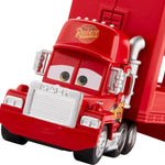 Mattel Disney and Pixar Cars Mini Mack Racers Hauler & 1 Toy Car, Transporter Truck Holds 18 Minis, Collectible Set