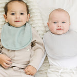 Konssy Muslin Baby Bibs 8 Pack Baby Bandana Drool Bibs Cotton for Unisex Boys Girls, 8 Solid Colors Set for Teething Drooling