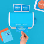 Xyron Create-a-Sticker, 5" Sticker and Label Maker Machine for Small Business and DIY Crafts, Includes Permanent Adhesive, Pre-Loaded (0501-05-10A)