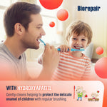 BIOREPAIR Kids- Kids and Baby Toothpaste with Hydroxyapatite, Gentle Cleansing & Enamel Protection, Strawberry Fluoride Free Toothpaste, Moisturizing Action on Gums, 0-6 Years, 2.12 Oz, Made in Italy