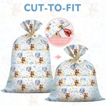 KIDAJOY Extra Large Teddy Bear Gift Bags Baby Shower Jumbo We Can Bearly Wait Baby Plastic Gift Bag for Girls Boys Newborn Parties Favors Decorations 56 * 36 Inch