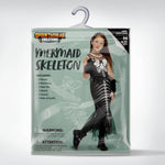 Spooktacular Creations Child Girl Mermaid Skeleton costume, Mermeid Costume for Girls Halloween Dress Up Parties (Small (5-7yr))