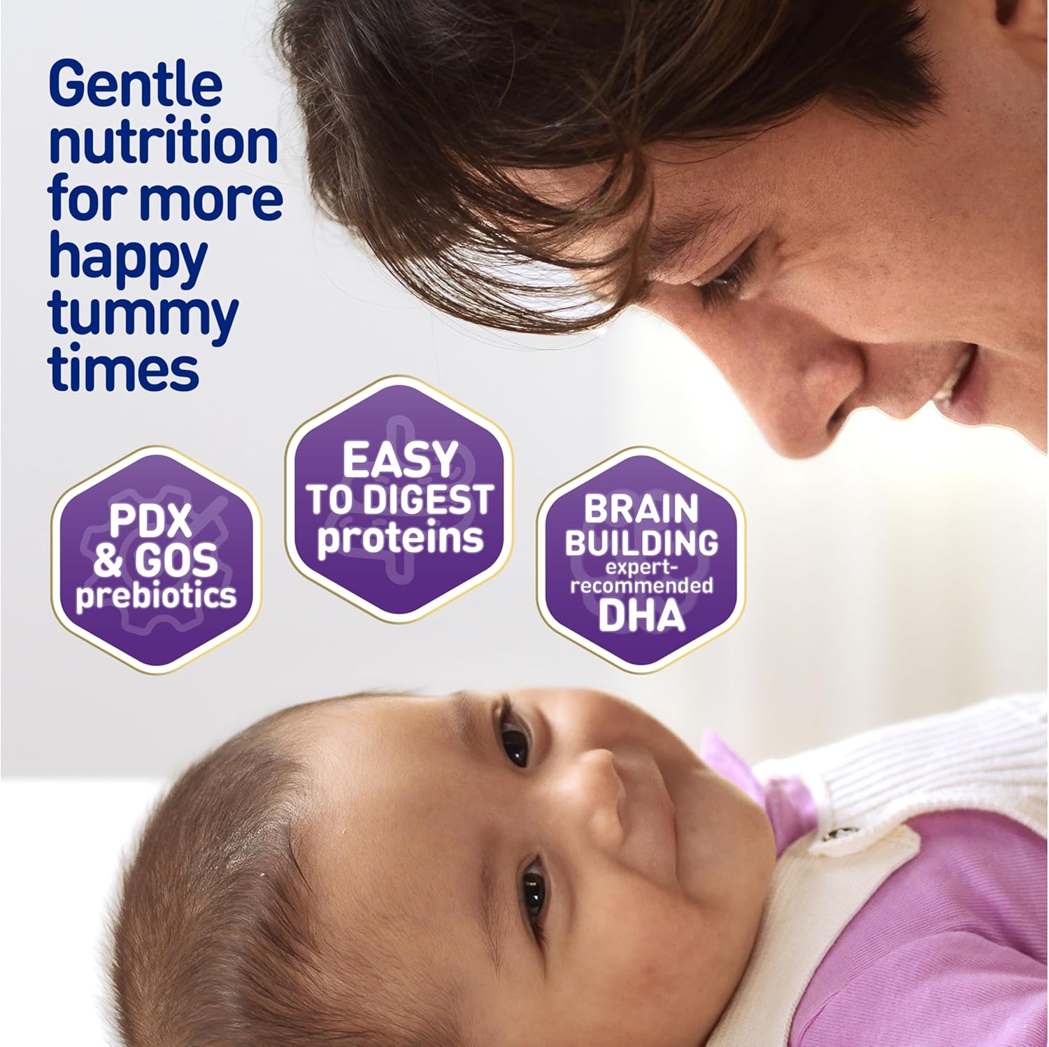 Enfamil NeuroPro Gentlease Baby Formula, Brain Building DHA, HuMO6 Immune Blend, Designed to Reduce Fussiness, Crying, Gas & Spit-up in 24 Hrs, has Prebiotics to Promote Softer Stools, Baby Milk, 35.2 Oz (Pack of 4)