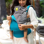 LÍLLÉbaby Complete All Seasons Ergonomic 6-in-1 Baby Carrier Infant to Toddler with Lumbar Support (7-45 Pounds), 360 Degree Baby Wearing & Multi-Position, Inward & Outward Facing (Cool Caribbean)