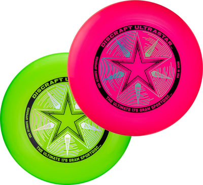 Discraft Ultrastar Neon Pack – Two Pack of UltraStars | Neon Pink & Neon Green | Official USA Ultimate & WFDF Disc | 175g