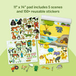 Melissa & Doug Reusable Sticker Pad: Habitats - 150+ Reusable Stickers - FSC Certified