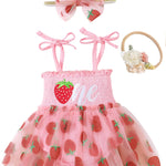 Renotemy Newborn Baby Girl Lace Romper Infant Summer Boho Flower Tulle Dress Party Gifts Newborn Photography Outfits