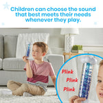 hand2mind Calming Sensory Tubes, Rain Sound Fidget Tubes, Rain Stick Instrument, Toddler Sensory Toys, Calm Down Corner Supplies, Science Classroom Weather Toys, Play Therapy Activities