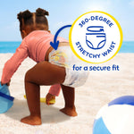 Pampers Swim Diapers - Splashers - Size 5+, 17 Count, Gap-Free Disposable Baby Swimming Pants