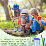 Halloscume 48 Pack Insect Bug Viewer Kit for Kids with Tweezers Explorer Outdoor Set Bug Catcher Containers for Insects Magnifying Box Observation Kit for Science Nature Exploration Collecting