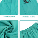 ICECUTE Doctor Costume for Kids Scrubs with Accessories,7Pcs Toddler Halloween Costume for Boy Girls,3-11 Years