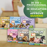 QUOKKA Toddler Puzzles Ages 2-4 - Large Floor Puzzles for Kids 3-5 - 8 Realistic Animal Shapes | Extra Thick Cardboard | Preschool Learning Game - 40 Big Piece Gift for Toddlers 1-3 Years Old