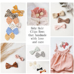 Jesries 21 Pack Baby Girls Hair Clips Bows Fully Lined Non Slip Barrettes for Fine Handmade Hair Accessories for Newborn Infant Toddler Kids