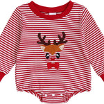 MERSARIPHY Baby Christmas Clothes Baby Boy Girl Sweatshirt Romper Santa Baby Romper Tops Fall Winter Outfits