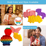 AIZIXIN Pop Bubble Fidget Sensory Toys, Squeeze Sensory Toys, Novelty Gifts for Boys and Girls, Stress Relief and Anti-Anxiety Tools for Kids and Adults (Butterfly)