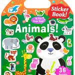 Benresive Reusable Sticker Books for Kids 2-4, Sticker Books for Toddlers 1-3 2-4, Toddler Travel Toys Activities Crafts Gifts - Animals