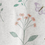 little planet by carter's Baby 2-Piece Pajamas Made with Organic Cotton, Gray Botanical Prints, 12M
