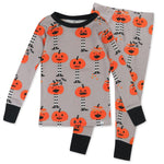 HonestBaby Celebration 2-Piece Pajamas Sleepwear PJs 100% Organic Cotton for Baby, Toddler, Kids, Pippi Long Pumpkin, 12 Months