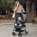 hauck Lightweight and Compact Travel Baby/Toddler Foldable Stroller, Sport, Charcoal/Stone
