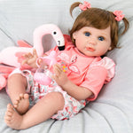 Aori Lifelike Reborn Baby Dolls - 22 inches Realistic Weighted Newborn Girl Dolls, Great Gift Set for Kids 3+, Pre-Parents, Grand-Parents, Collectors