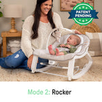 Ingenuity Keep Cozy 3-in-1 Grow with Me Vibrating Baby Bouncer Seat & Infant to Toddler Rocker, 0-30 Months Up to 40 lbs (Linden)