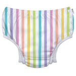 Green Sprouts Girls' Reusable Absorbent Baby Swim Diapers, Rainbow Stripe, 24 Month