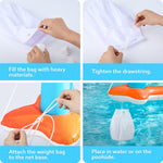 JOYIN Inflatable Pool Float Set Volleyball Net & Basketball Hoops, Floating Swimming Game Toy for Kids and Adults, Summer Floaties, Volleyball Court (105”x28”x38”)|Basketball (27.6”x23”),L-Orange