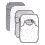 Burt’s Bees Baby Unisex Baby Bibs, Lap-Shoulder Drool Cloths, 100% Organic Cotton with Absorbent Terry Towel Backing Bibs