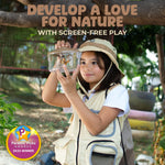 Kids Explorer Kit with Safari Vest, Hat & More - Kids Bug Catching Kit with Adventure Guide & Scavenger Hunt - Cute Dress-Up Zookeeper Costume & Safari Costume for 3-7 Year Old Boys Girls